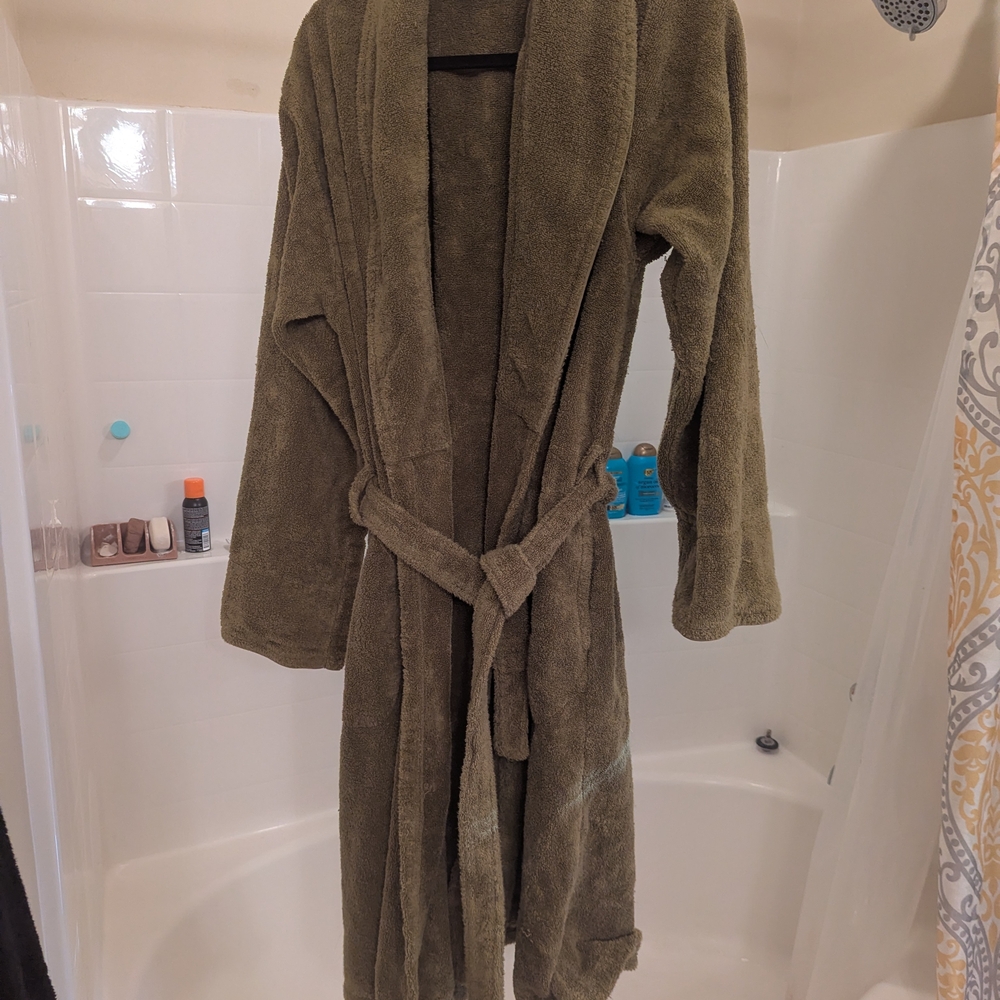 Olive Green Bathrobe